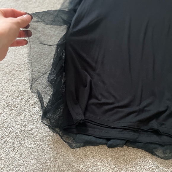 Valentino Black Ruffled Lace Blouse - Picture 8 of 9